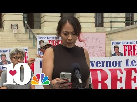 Protestors call for the exoneration of a Blount County man on death row