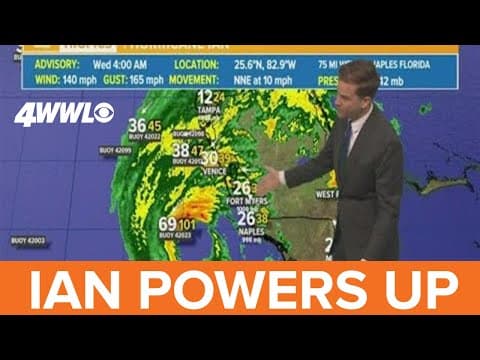 Wednesday 4 AM Tropical Update: Ian becomes category 4