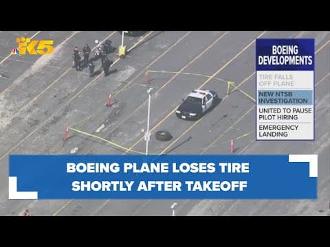 Boeing plane loses tire shortly after takeoff in San Francisco, forcing emergency landing