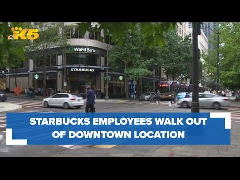 Employees of downtown Seattle Starbucks location strike over understaffing