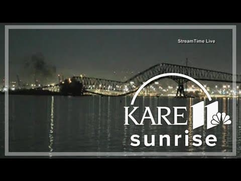 Francis Scott Key Bridge collapses after hit by ship; Baltimore authorities search for people in the