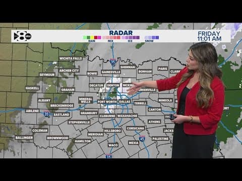 DFW Weather: Snow moving out of North Texas, latest timeline