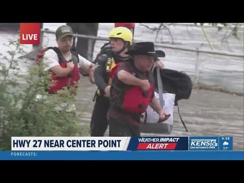 Crews continue water rescues as Guadalupe River floods near Kerrville
