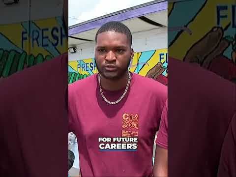 New mural designed by Columbus high schoolers unveiled #shorts