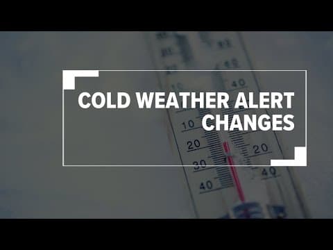 National Weather Service makes changes to cold weather alerts