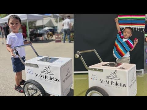 3-year-old sells ice pops in Texas heat