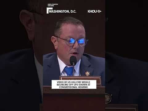 US Hellfire missile bounces off UFO #shorts