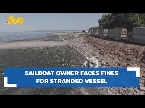 Stranded sailboat in Edmonds leaves owner feeling abandoned