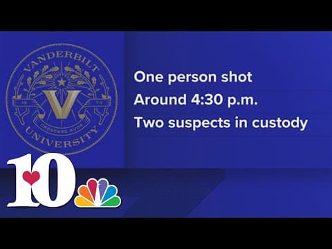 2 wounded, 1 in custody after shooting at Vanderbilt University campus, police say