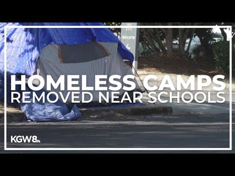 Portland looks to remove homeless camp near Cleveland High School