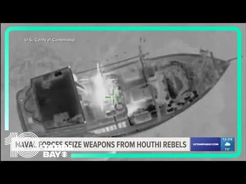 US naval forces seize weapons from Houthi rebels