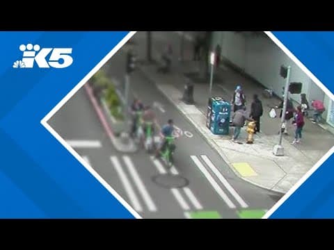 Suspect caught on camera stabbing victim who refused to give up food