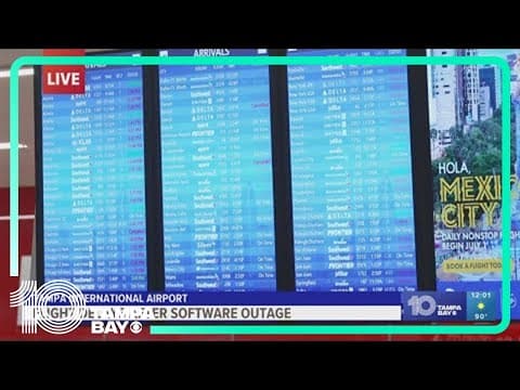 Flight operations resume at Tampa International Airport amid global tech outage