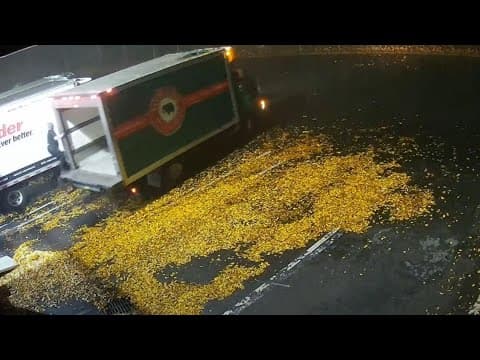 VIDEO: Delivery truck stolen with employee still in it