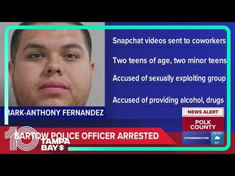 Bartow police officer accused of sexually exploiting teenage girls