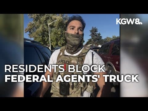 Video shows neighbors 'boxing in' federal agents making ICE arrests in Hillsboro