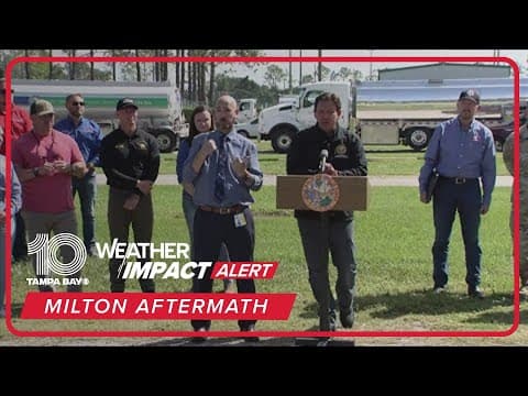 Milton updates: Florida Gov. Ron DeSantis gives updates on recovery from hurricane (Saturday morning