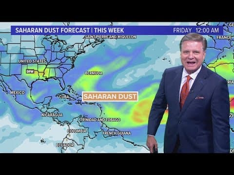 DFW Weather: Saharan Dust showing up in North Texas, triple digits back in the forecast