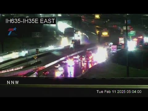 DFW Traffic: Crashes cause several lane closures in North Texas