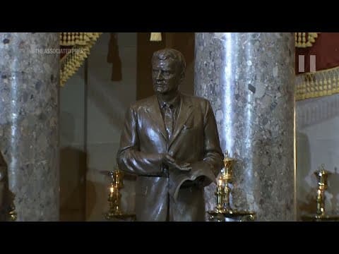 Statue of the late Rev. Billy Graham unveiled at US Capitol