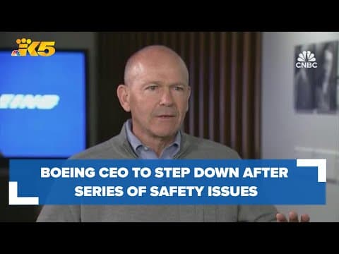 Boeing CEO to step down after series of high-profile safety issues