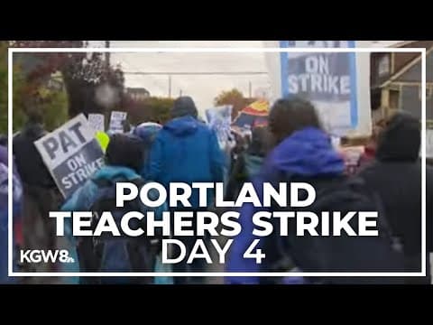 Portland teachers strike enters fourth day with no signs of resolution
