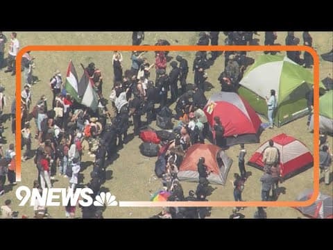RAW: Police arrest about 40 pro-Palestinian demonstrators on Auraria Campus