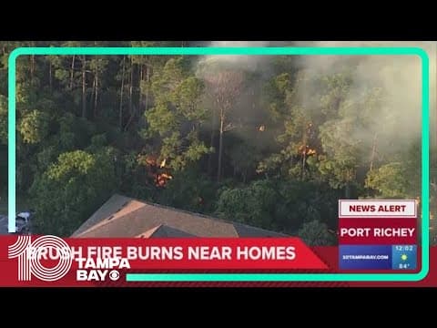 Port Richey brush fire about 90 percent contained