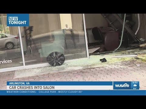 'I thought I died' | Car crashes into Arlington salon, driver hospitalized