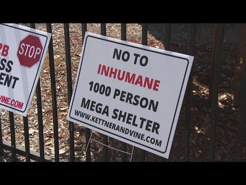 Homeless advocates rally against proposed mega shelter in Middletown