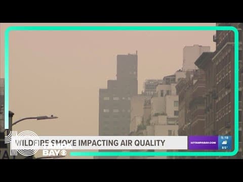 Hazardous smoke from wildfires hangs over millions in Canada, US