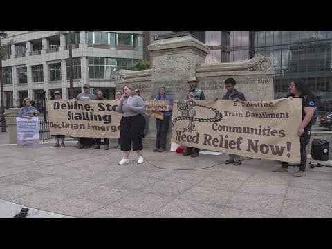 East Palestine residents demand DeWine declare emergency months after derailment