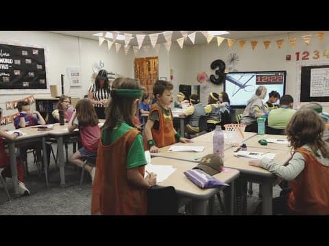 Linden Elementary transforms for March Madness during testing