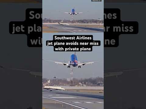Southwest Jet Avoids Nearly Hitting Another Plane While Landing
