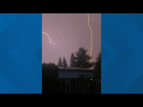 Wind, rain, lightning: Thunderstorms arrive in western Washington | KING 5 Weather