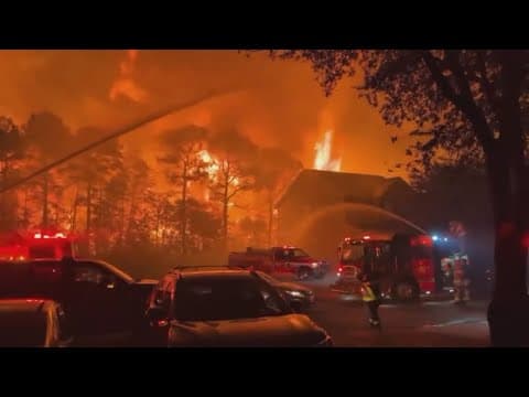Wildfires ravage Carolinas forcing evacuations and closures