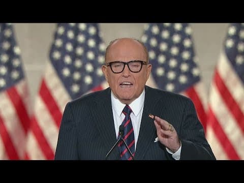Rudy Giuliani disbarred over false 2020 election claims