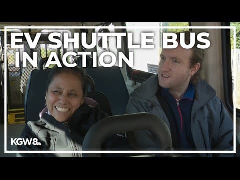 Electric shuttle bus helps East Portland residents get around town