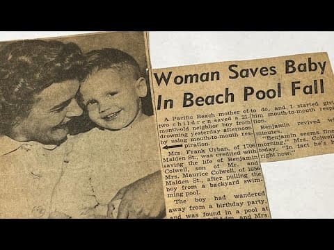 San Diego hero reunites with man she saved from drowning 64 years ago