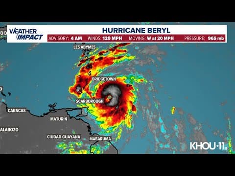 Tropical update: Watching Hurricane Beryl in the Atlantic and Tropical Storm Chris in the SW Gulf