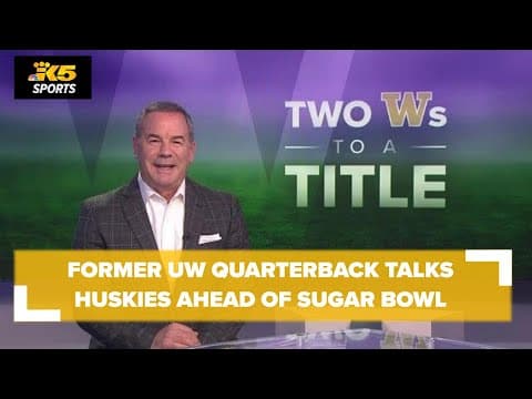Former UW quarterback Brock Huard talks Huskies ahead of Sugar Bowl