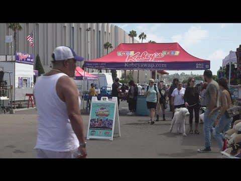 What happens to Kobey's Swap Meet during Midway Rising development?