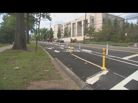 Protected Bike Lane opens in DC's 3rd Ward