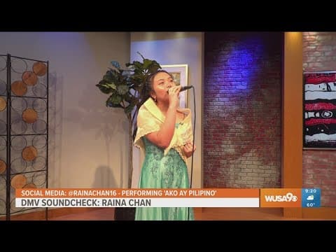 Raina Chan sings 'Ako ay Pilipino' in the DMV Soundcheck