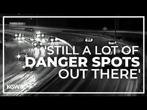 Icy conditions persist in Portland metro as ODOT works to clear roads