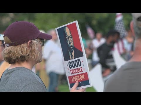 North Texans rally for 'Good Trouble' in nationwide protests