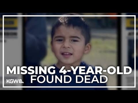 Missing Washington 4-year-old boy found dead, police say