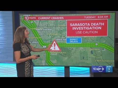 Drivers seeing slowdowns in Venice while deputies conduct death investigation