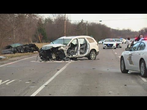 State police chase ends in car crash near Michigan Road and Tibbs Ave