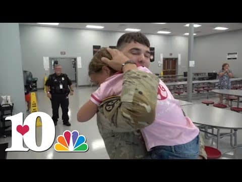 Knox County soldier surprises his daughter at school after returning home from long deployment